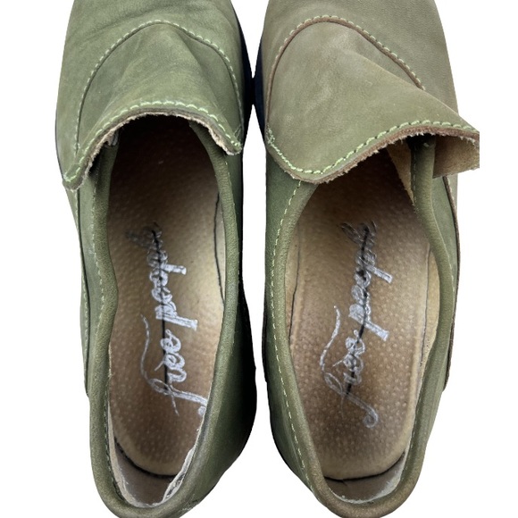 Free People Brady Green Suede Loafers Sz:37/ 7 - Picture 8 of 12